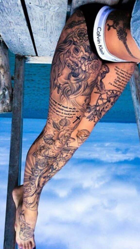 Image result for leg tattoos 0022