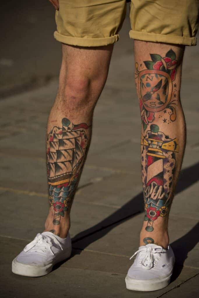 Image result for leg tattoos 0025