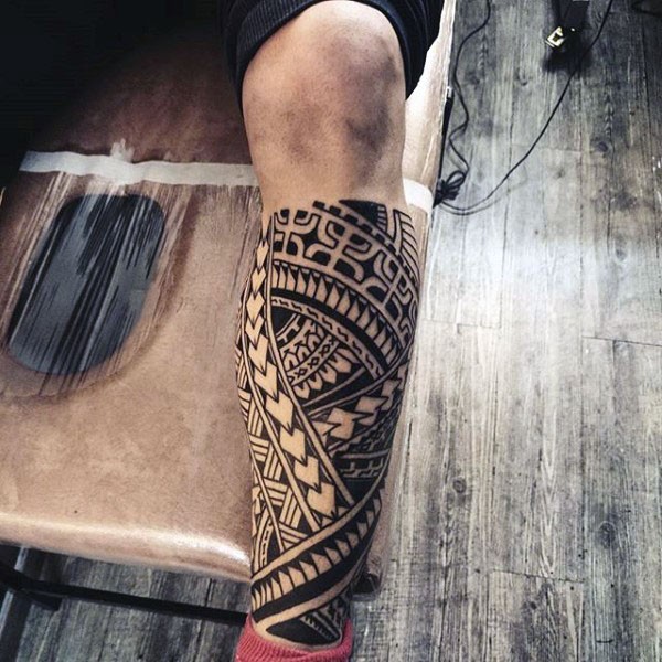 leg sleeve tattoo 1