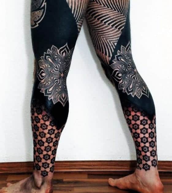 leg tattoo designs for men