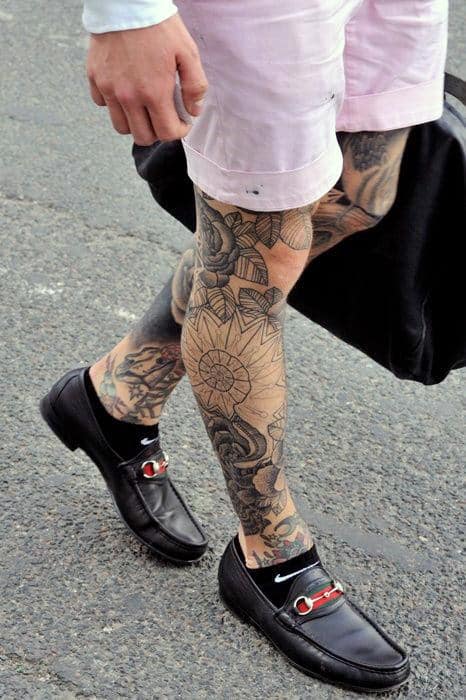 legs tattoo