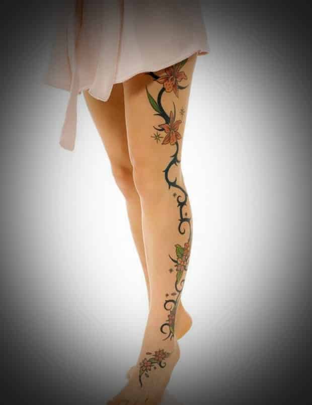 women leg tattoos